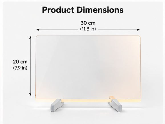 LED Light-Up Drawing Board – Reusable Acrylic Writing Pad with 6 Color Pens