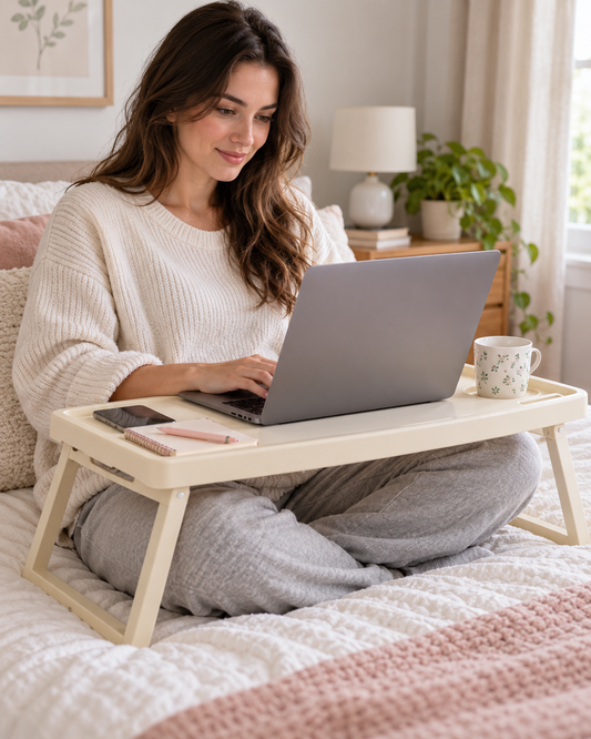 Portable Foldable Laptop Desk – Adjustable Bed & Sofa Table